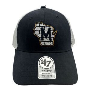 Women's '47 Brand MVP Milwaukee Brewers MLB Baseball Strapback Hat Cap NWT‎